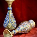 گلدان صراحی قلم نقاشی