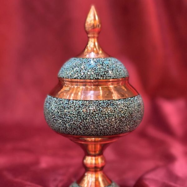 شکلات خوری پایه دار فیروزه کوبی