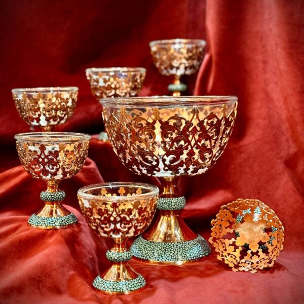 ست آجیل خوری شبکه بری VIP فیروزه کوبی