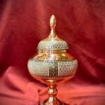 شکلات خوری پایه دار مس و خاتم
