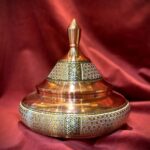 شکلات خوری سفینه ای مس و خاتم