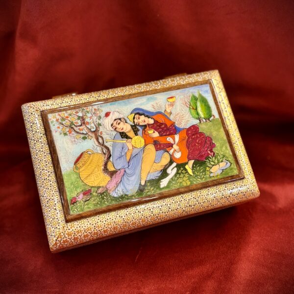 جعبه جواهرات خاتم و نقاشی