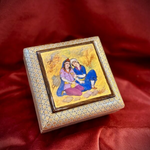 جعبه جواهرات خاتم و نقاشی