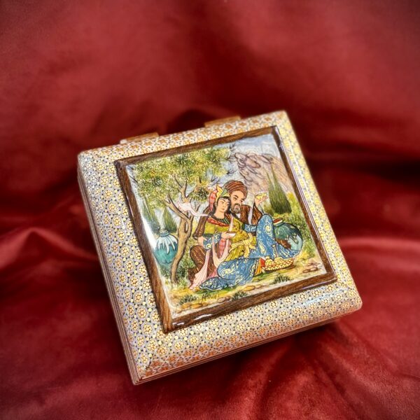 جعبه جواهرات خاتم و نقاشی